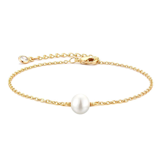 Bracelet, 18K Gold Plated Steel